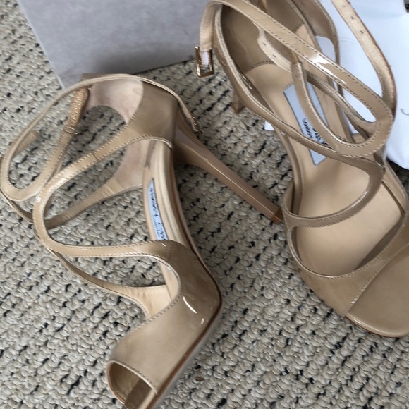 Jimmy Choo nude Lang Sandals - Picture 7 of 9